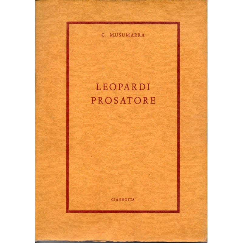 Leopardi prosatore