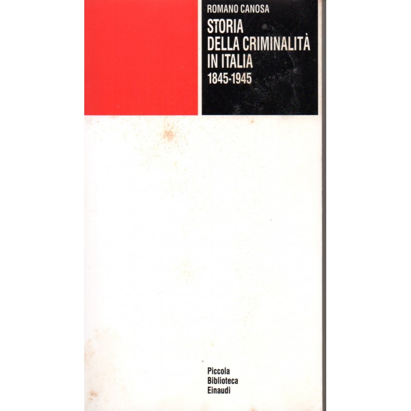 Storia della criminalità in Italia