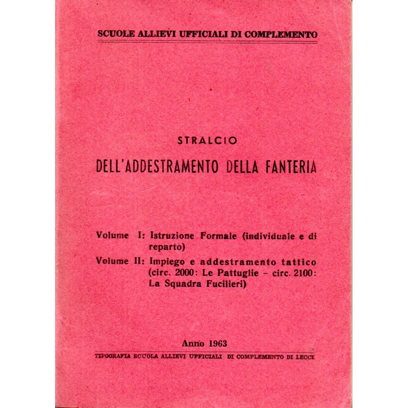 Stralcio dell'addestramento della fanteria