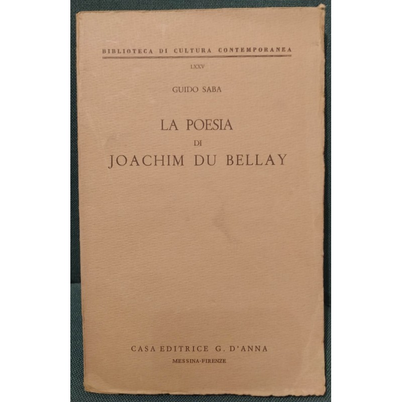 La poesia di Joachim Du Bellay