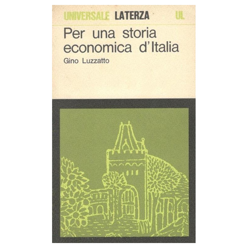 Per una storia economica d'Italia