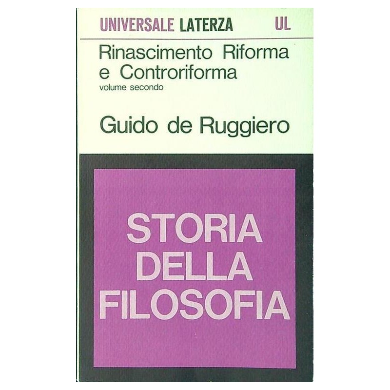 Rinascimento riforma e controriforma - volume secondo