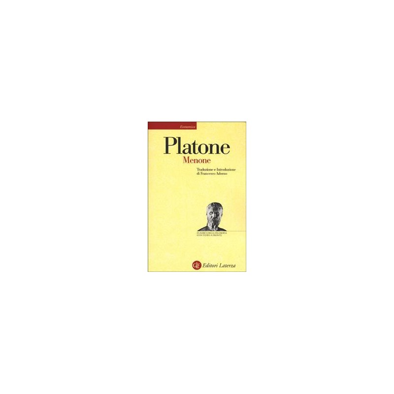 Menone. Testo greco a fronte