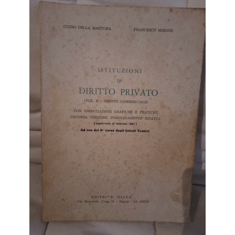 Istituzioni di diritto privato (vol. II - diritto commerciale)