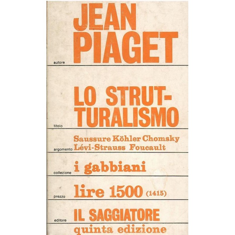 Lo strutturalismo