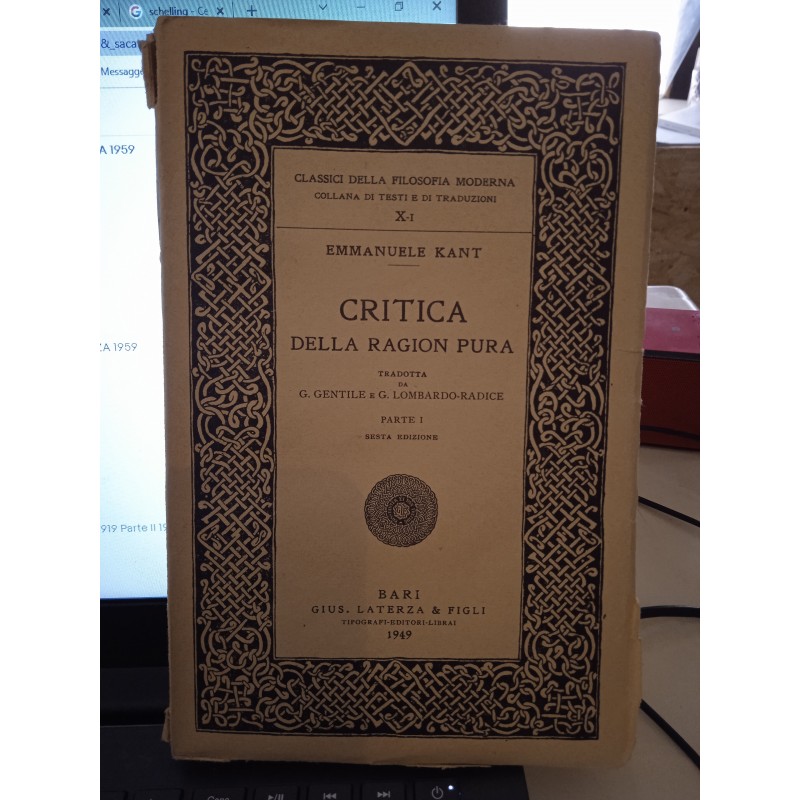 Critica della ragion pura - parte I