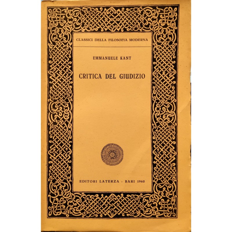 Critica del giudizio