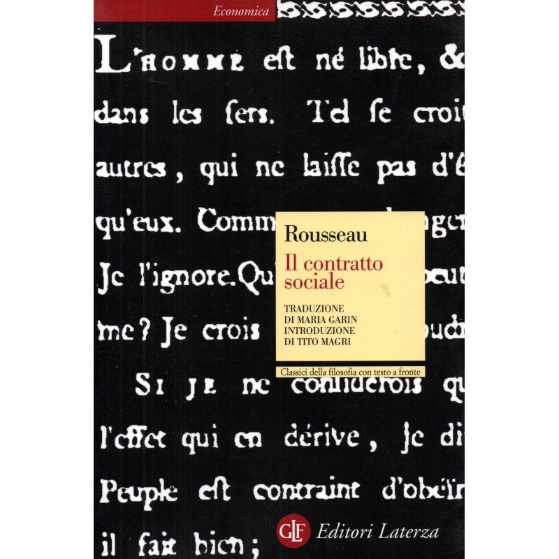 Il contratto sociale. Testo francese a fronte
