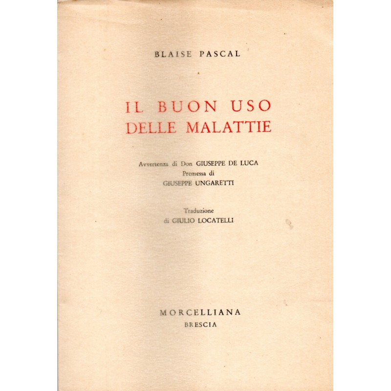 Il buon uso delle malattie