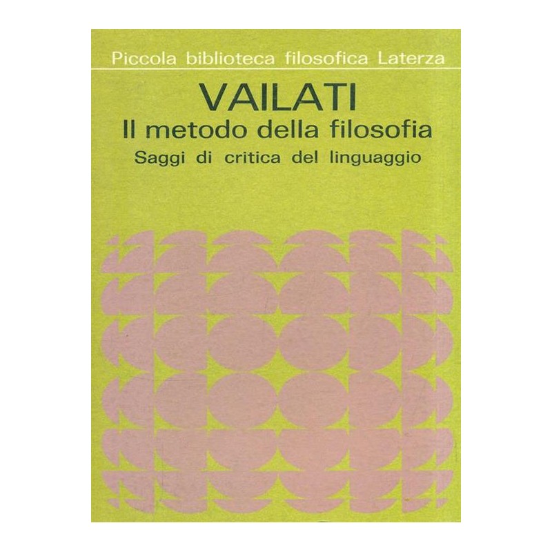 Il metodo della filosofia