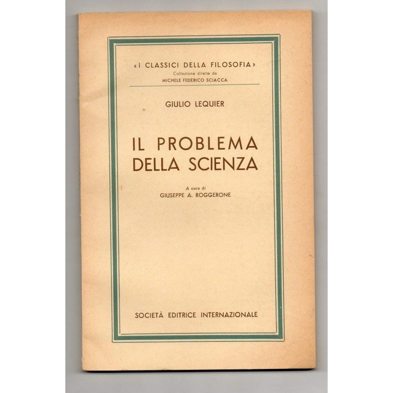 Il problema della scienza